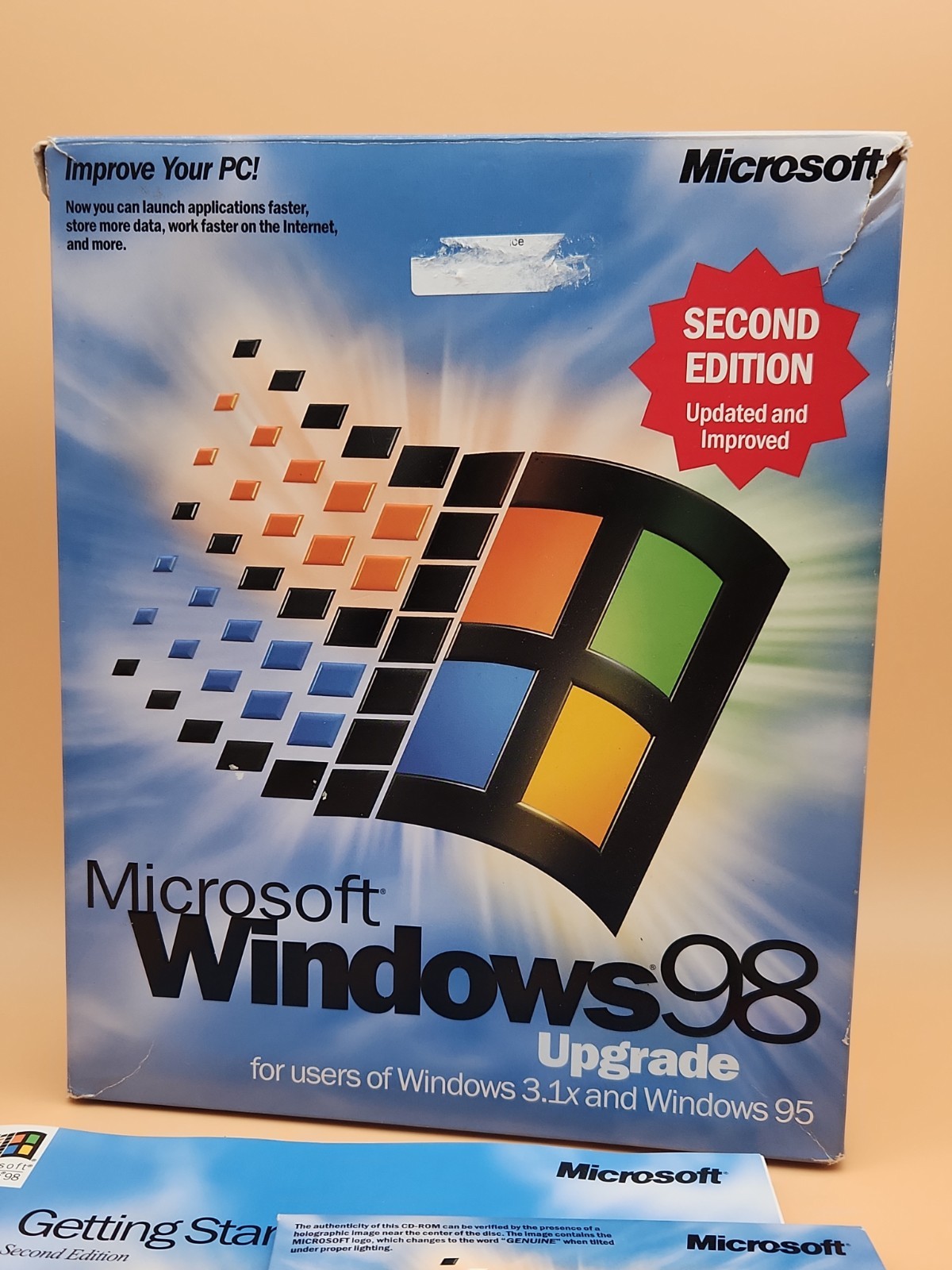 Microsoft Windows 98 Upgrade – Second Edition Installation Software – No scratch