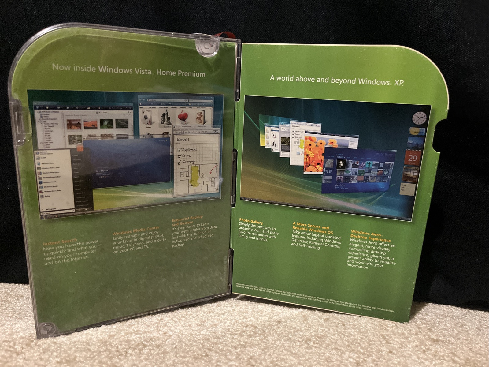Microsoft Windows VISTA Home Premium UPGRADE DVD Software w/ Product Key