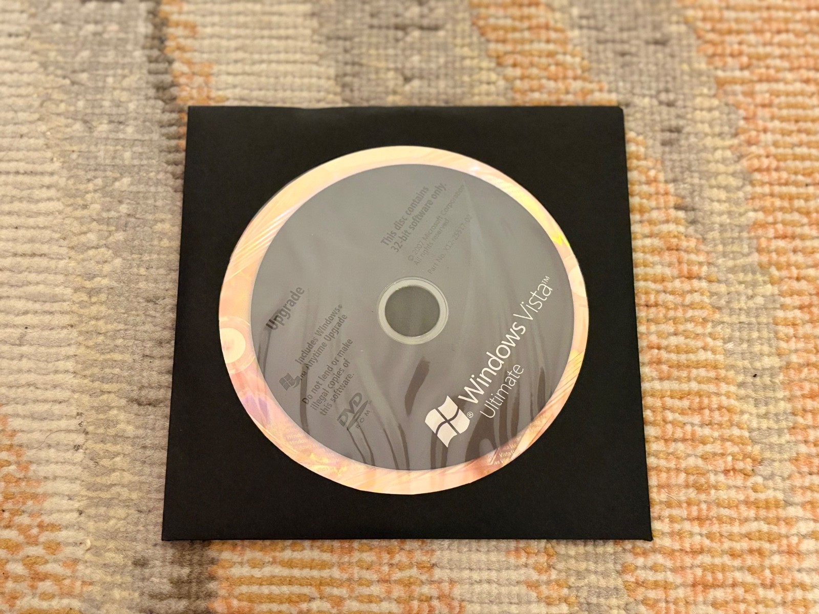 Microsoft Windows Vista Ultimate – Installation Discs (32 & 64) – No Product Key