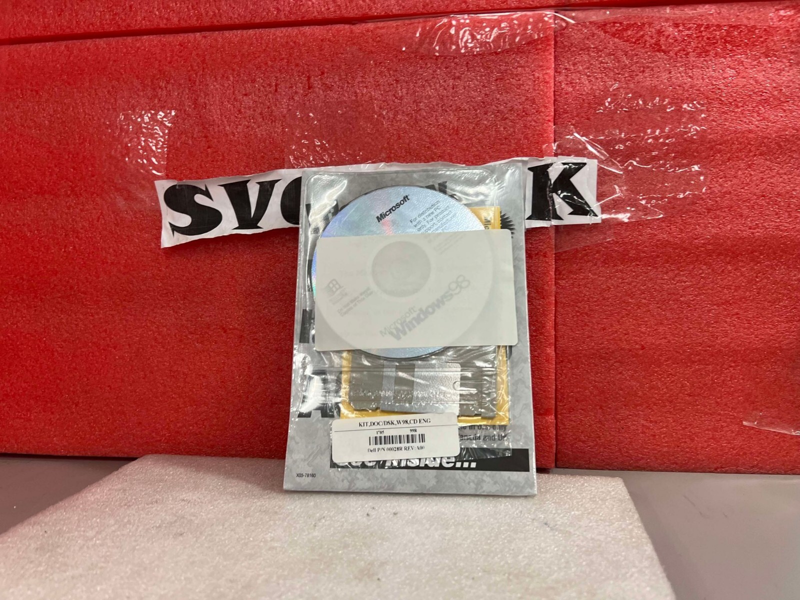 GENUINE WINDOWS 98 DELL 00028R KIT DOC/DSK CD ENG LICENSE