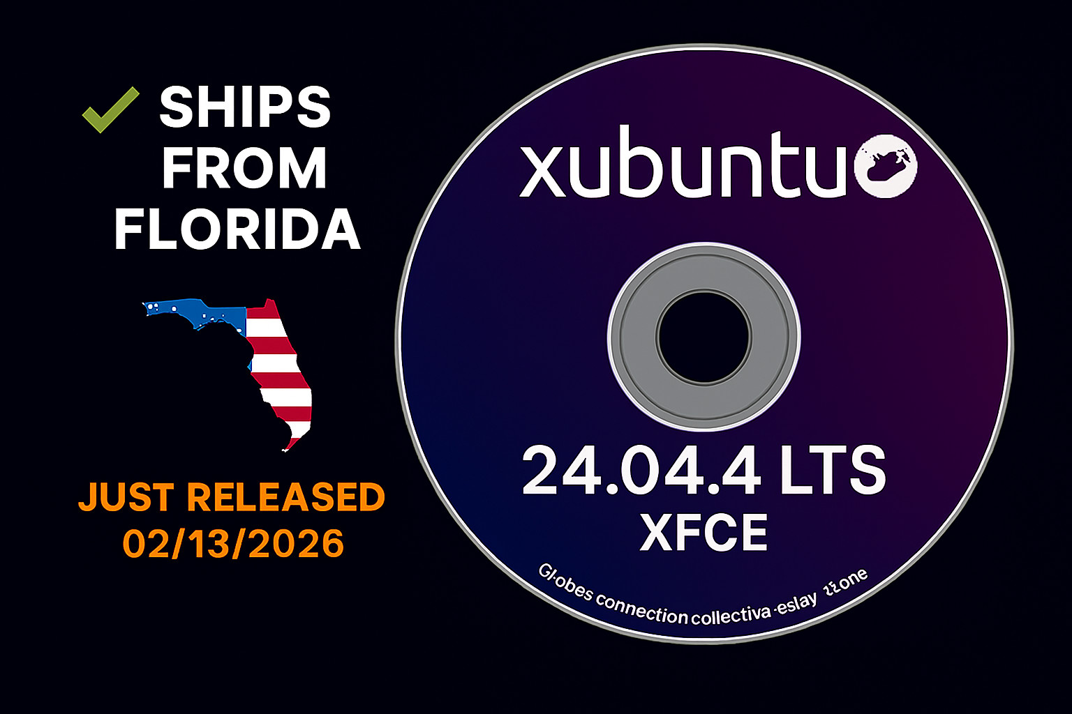 Xubuntu 24.04.4 LTS Live Install DVD Lightweight Linux NEW RELEASE SALE!