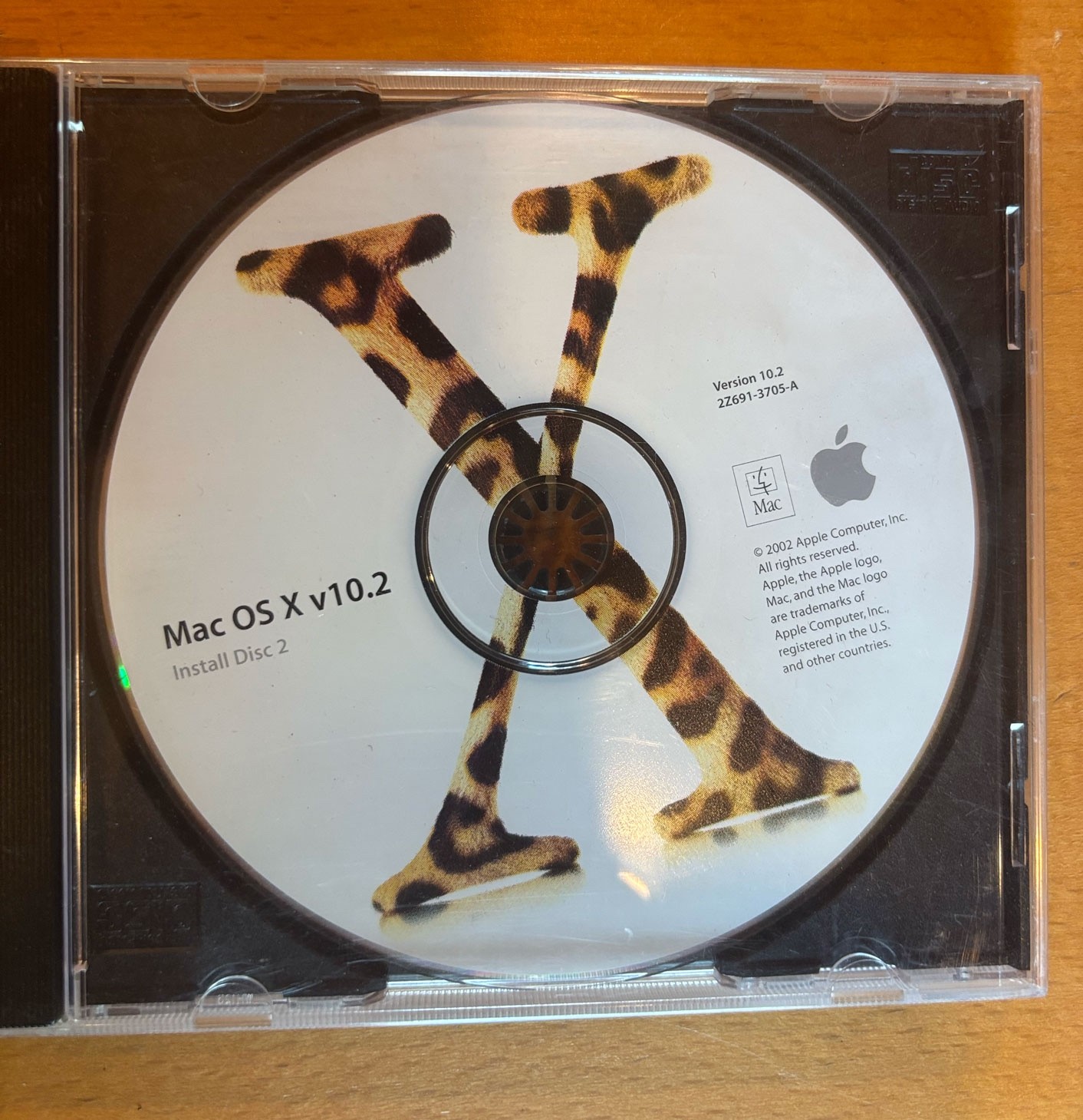 Apple Mac OSX v10.2 Install CDs