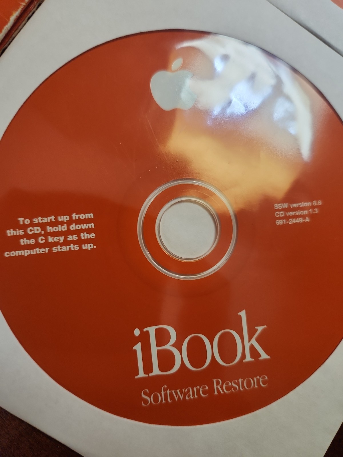 Apple Ibook Software install and restore disks SSW 8.6