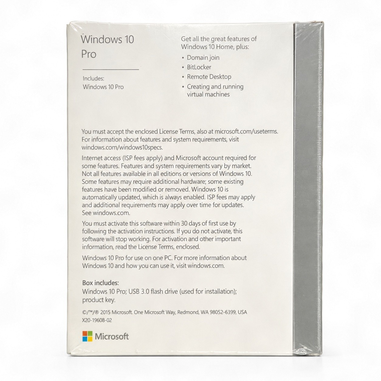 5-Pack Microsoft Windows 10 Pro Retail USB Installation Key New Sealed