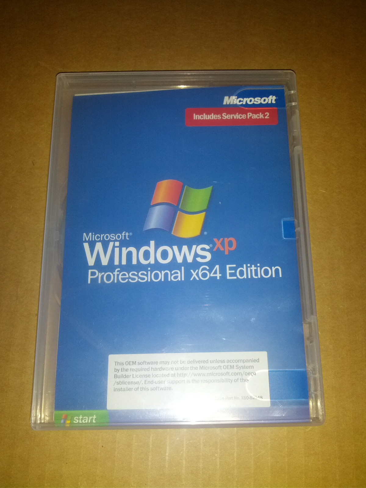 Microsoft Windows XP Pro X64 (X10-52148, X11-11616, X11-11604) ZAT-00124