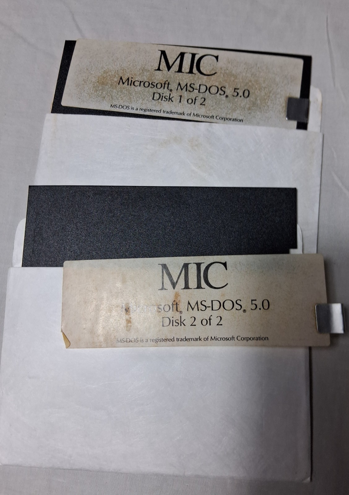 Microsoft MS-DOS Operating System Word 5.25 Inch Floppy Disk