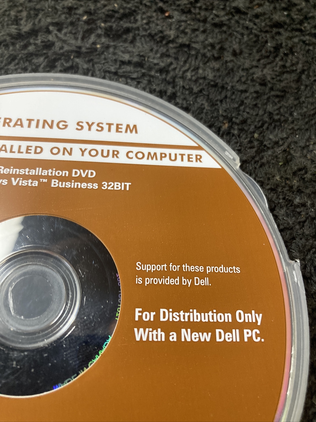 Dell Windows Vista Business Reinstallation DVD 32 bit Operating System