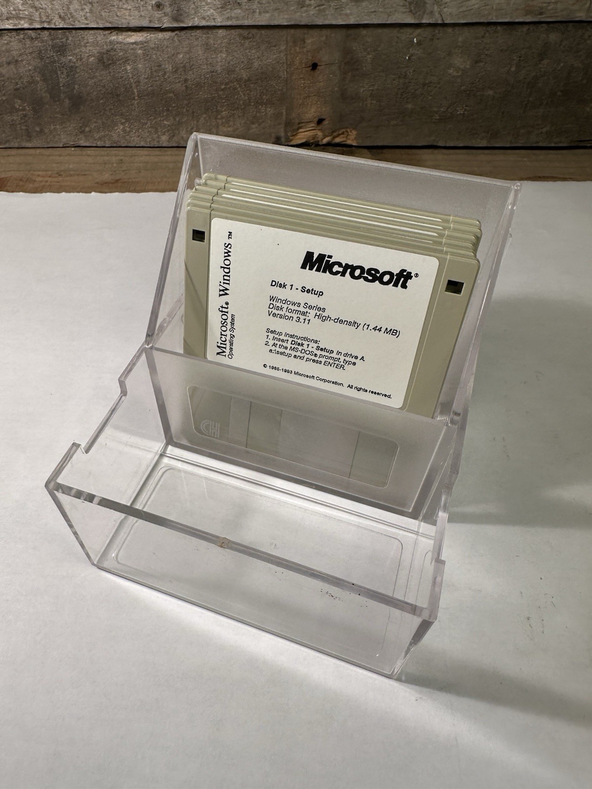 Microsoft Windows Operating System 3.5″ 1.44MB Floppy 6 Disks Install Setup 1993