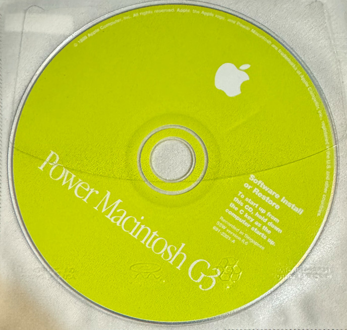 Apple Mac Power Mac iMac PowerBook G3 Software Install 8.6 CD NEW