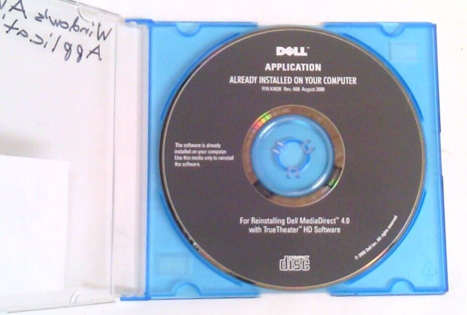 LOT OF 5~DELL~ALREADY INSTALLED ON YOUR COMPUTER~APPLICATION~DRIVERS~REINSTALL