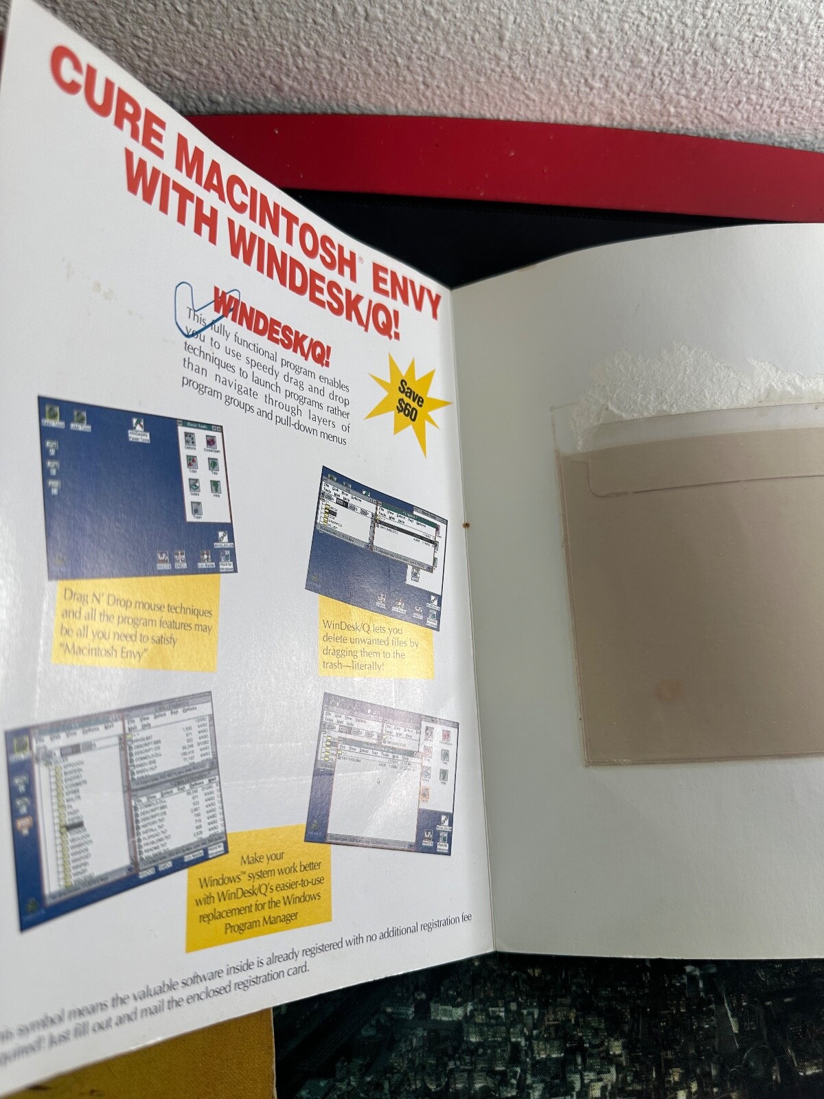 Killer Windows Utilities Microsoft 1993 Retro Floppy Disk QUE Windows
