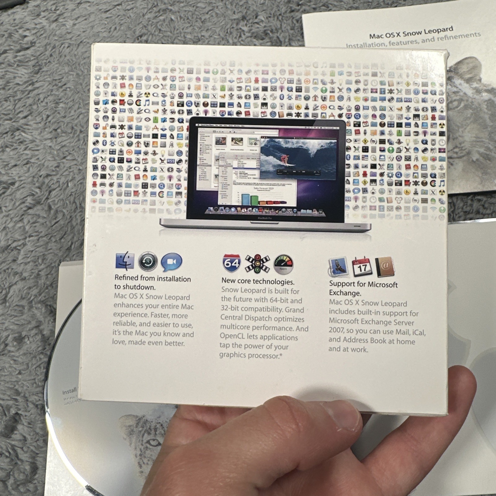Apple Mac OS x Snow Leopard 10.6.3 Install Disc Complete In Box