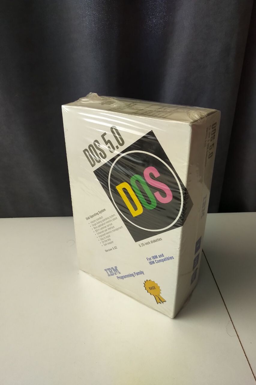 IBM DOS 5.0 Disk Operating System New Sealed