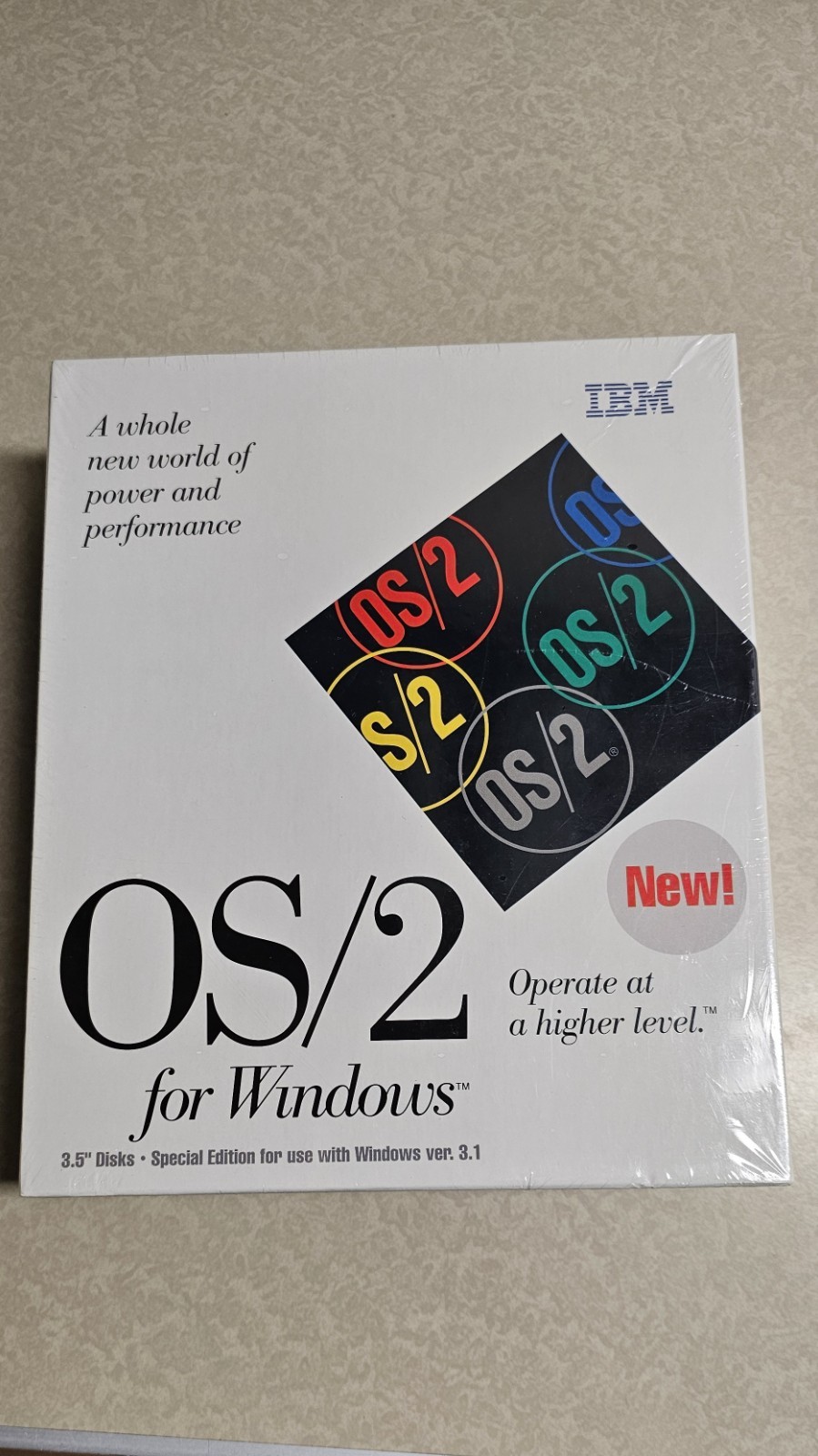 IBM OS/2 for Windows Version 3.1 on 3.5″ Floppy Disks 1993 Special Edition New