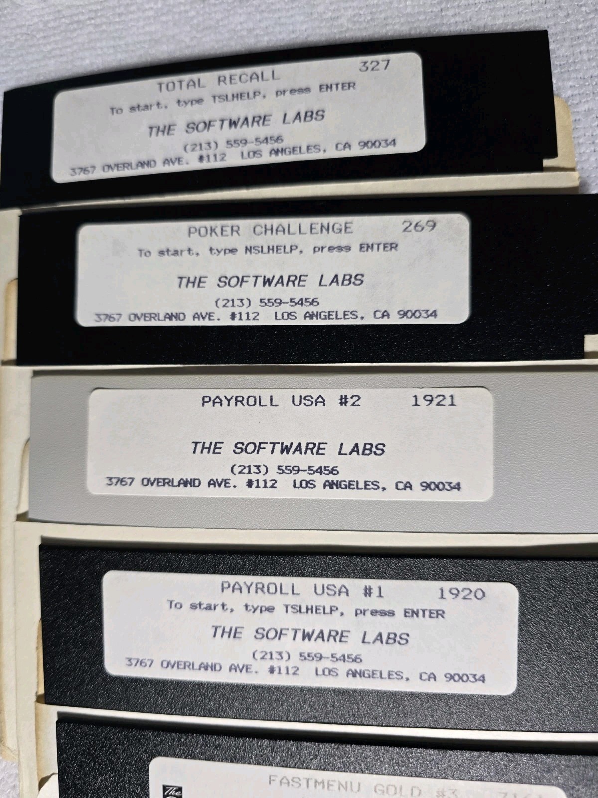 Software Labs LOT 19 PC 5.25″ Disks Floppy Jill Jungle Wolfenstein Neverlock 3-D