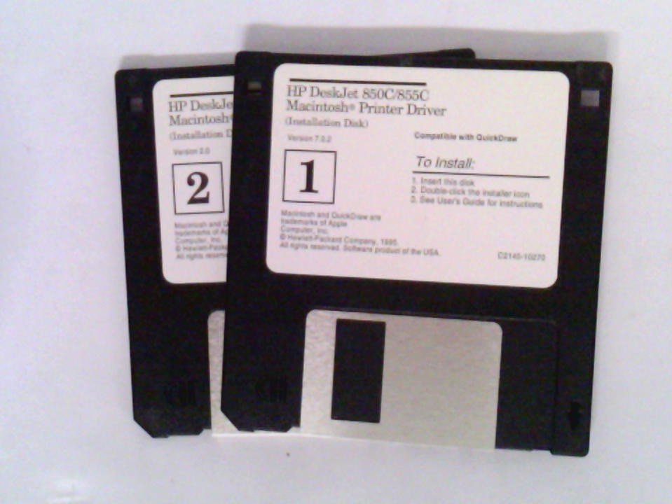 ✅ HP DeskJet 850C/855C Printer~(7) Program Disks~Version 1.0~1995~Windows & Mac