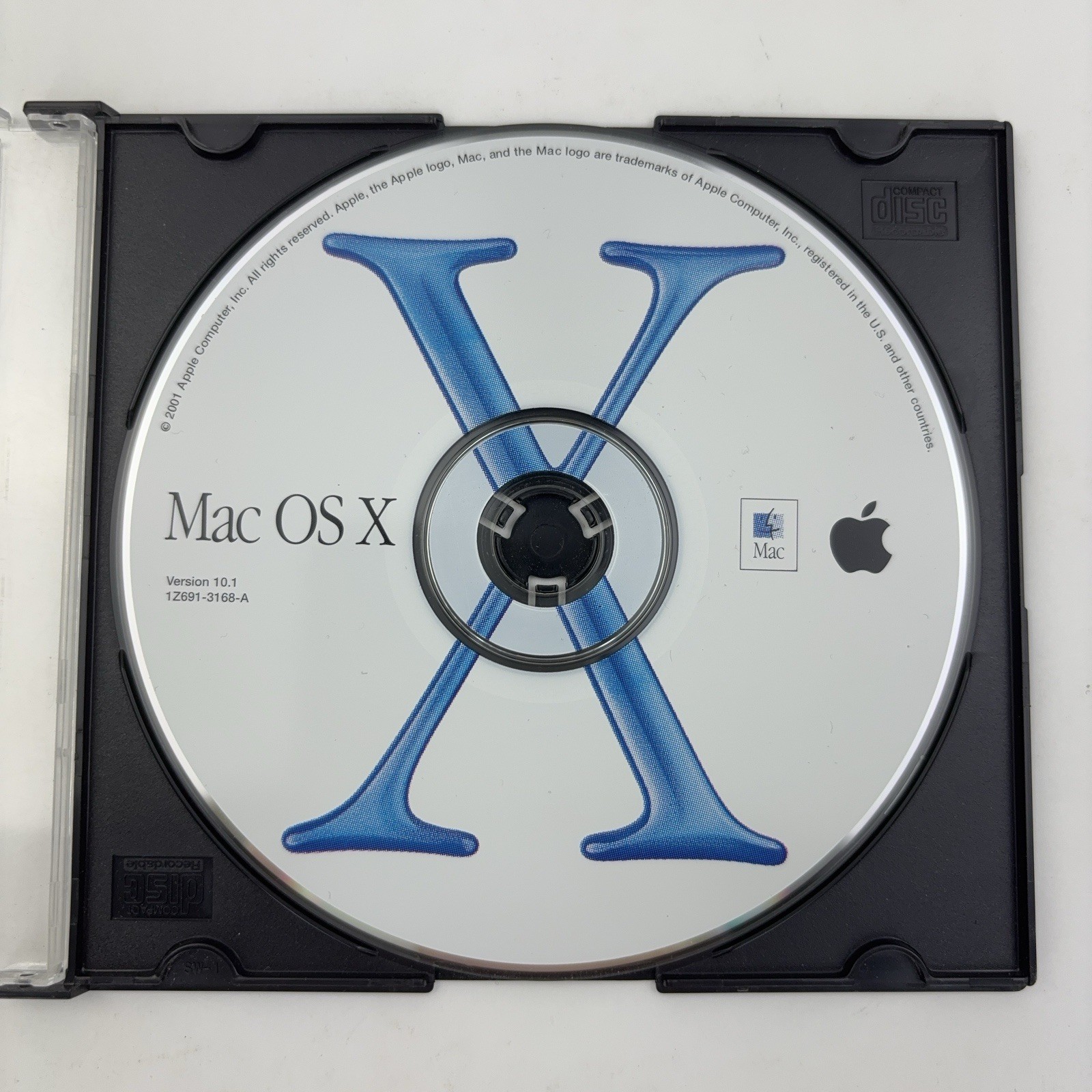 Apple Mac OS X Install CD Version 10.1 Disc 2001 – 1Z691-3168-A