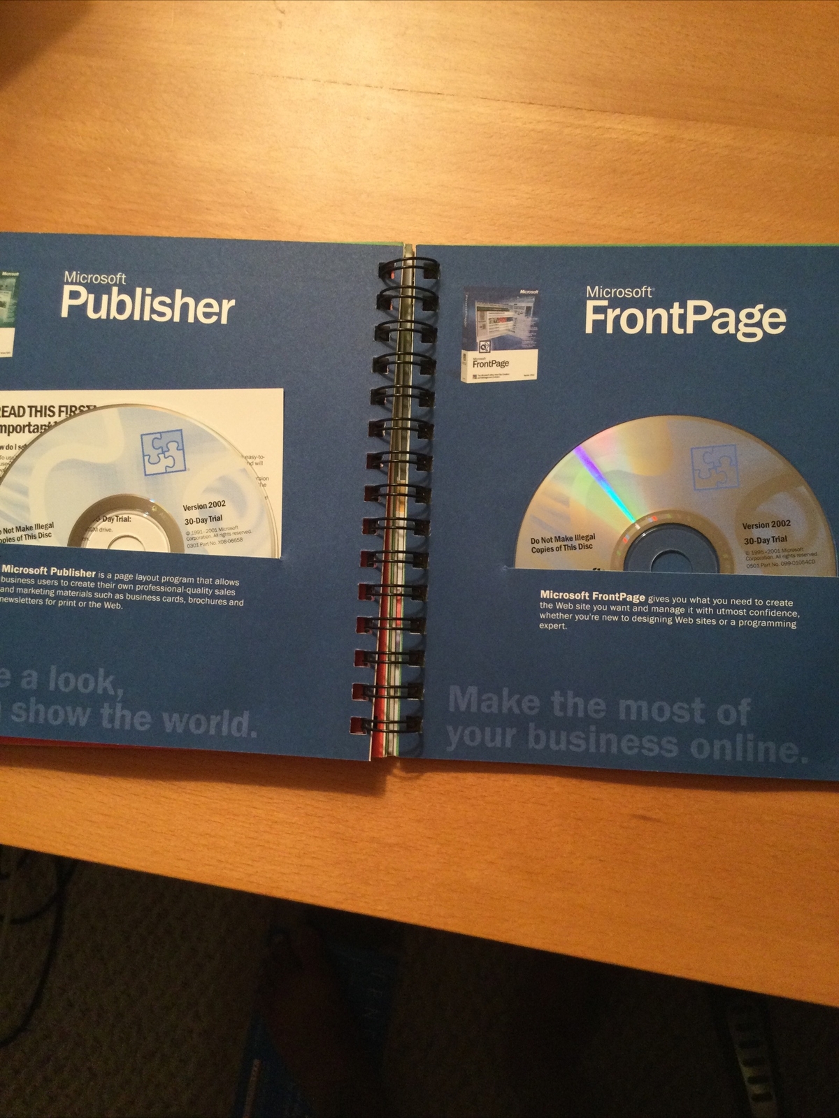 NEW CDs:Windows XPPro, OfficeXP,Project2000 Demo, VisioStd,Publisher, FrontPage