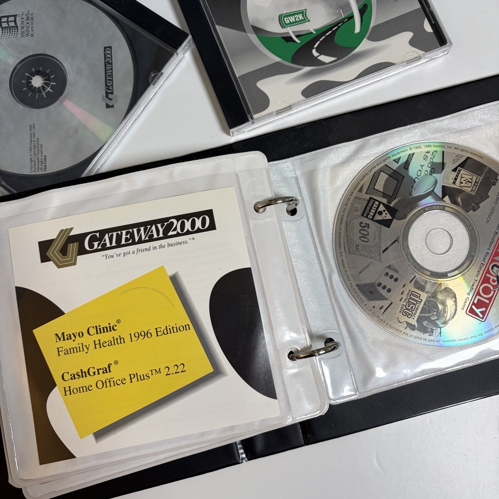 Vintage Gateway 2000 Software Bundle Windows 95 CDs Manuals Binder Microsoft OEM