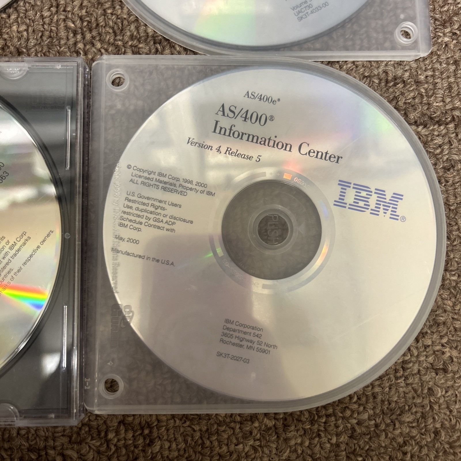 Lot Of 5 IBM As400 Information Center, Softcopy Library, Programming Lang CDs