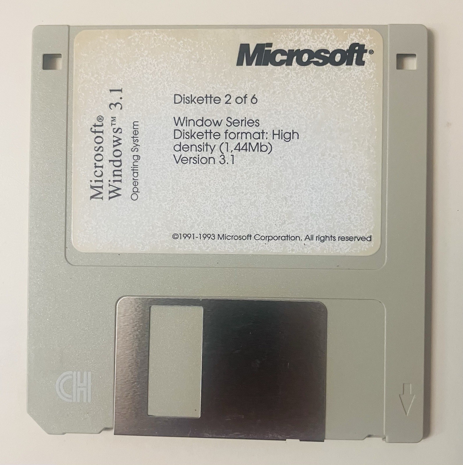 Microsoft Windows 3.1 (1992–1993) Complete 6-Disk Set | Vintage 3.5” Floppies