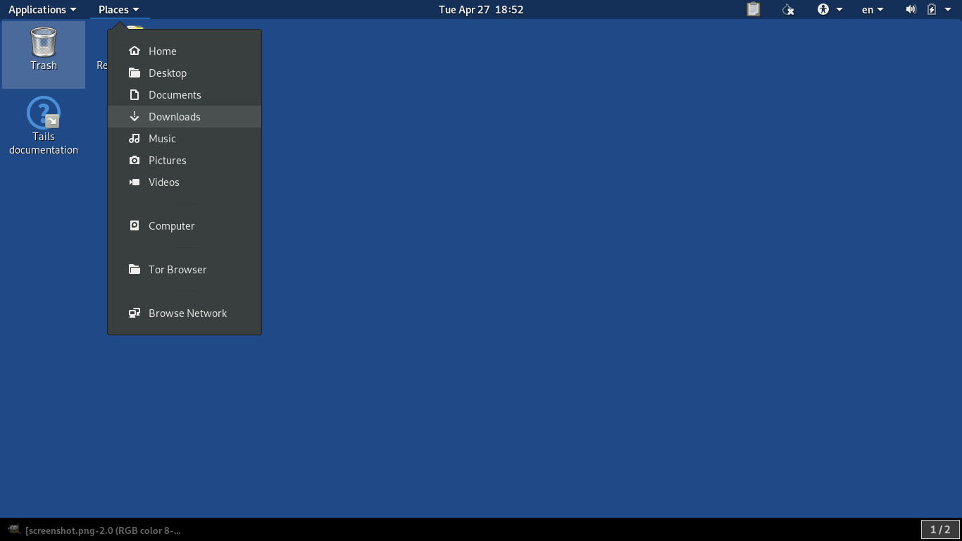 Tails USB 32gb Bootable Latest Desktop 4.8 Version Installed 64 Bit OS
