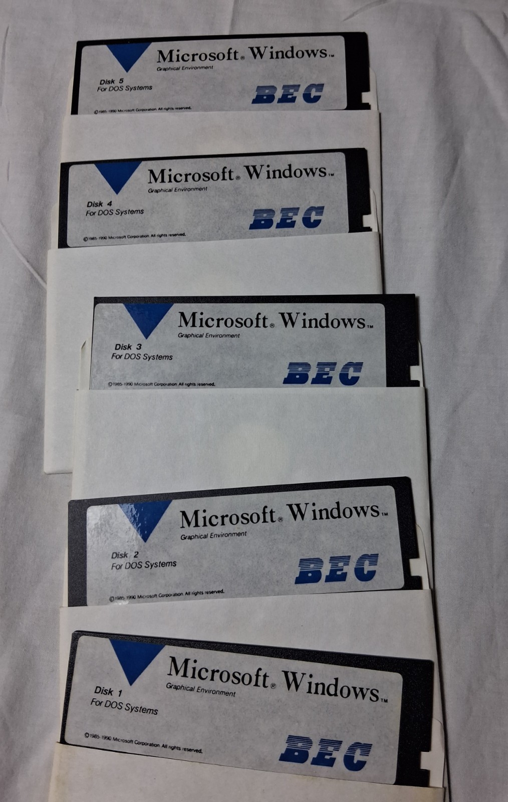 Microsoft MS-DOS Operating System Word 5.25 Inch Floppy Disk