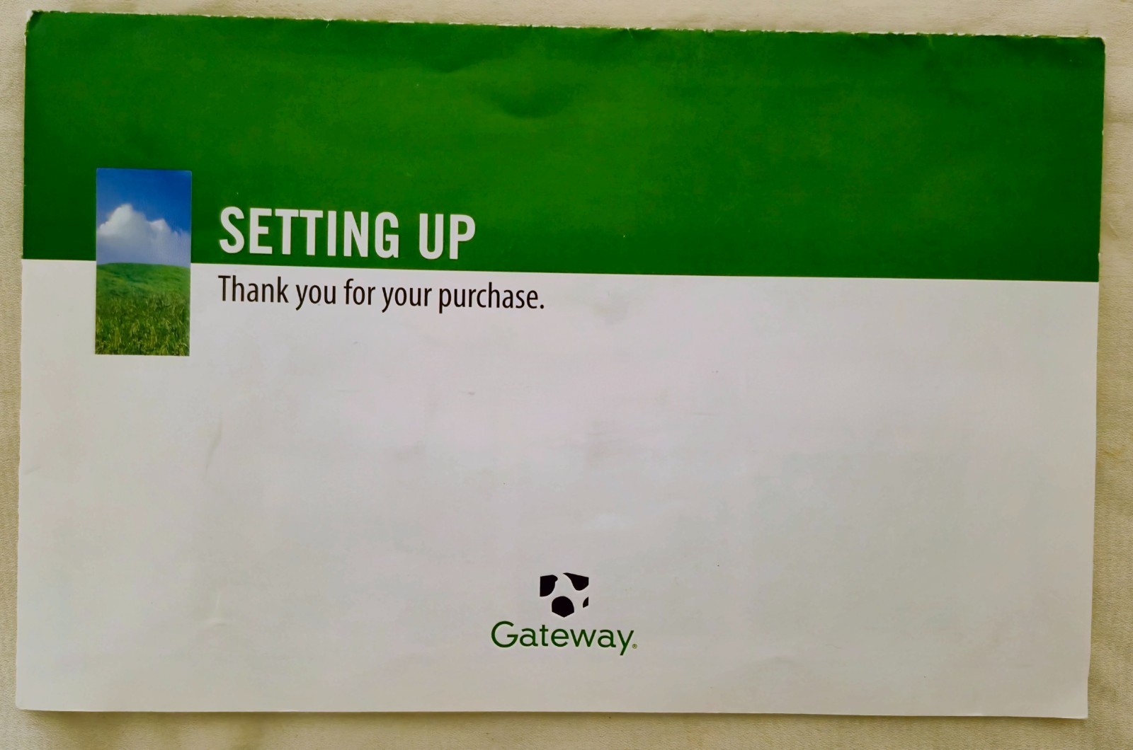 Gateway Windows XP Media Center 2005 OS DVD Disc Setup Poster OEM Guide CD Key
