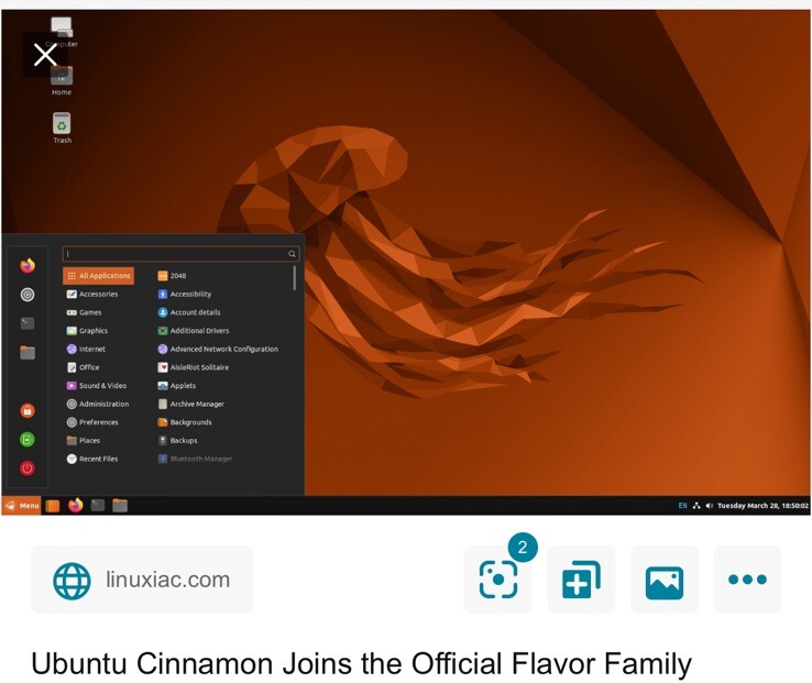 Ubuntu Cinnamon Desktop 24.04 -8gb key Canada USA Latest Release