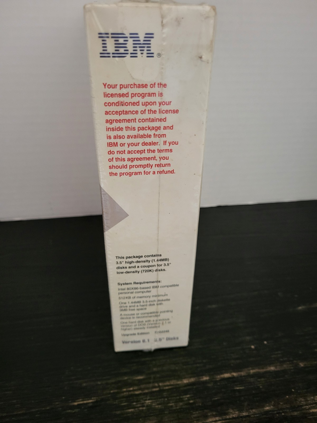 IBM PC DOS Version 6.1 3.5″ Disks UPGRADE Edition 1993 BRAND NEW SEALED