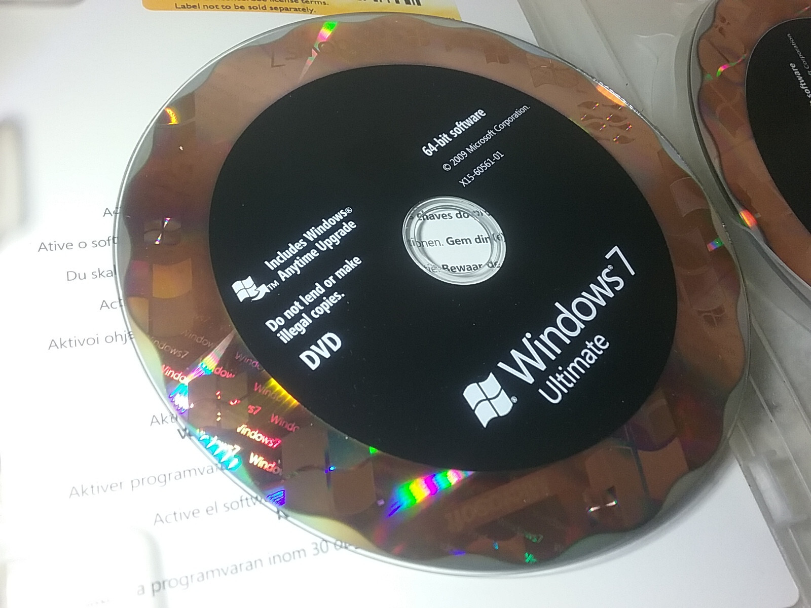 Microsoft Windows 7 UItimate Home Premium Upgrade GLC-00182 (2 Discs) N17