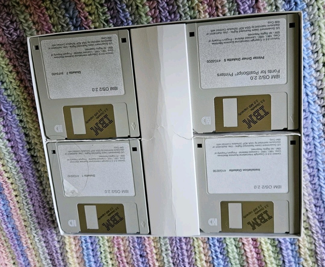 Vintage IBM OS/2 2.0 Full Version 3.5″ in Original Box