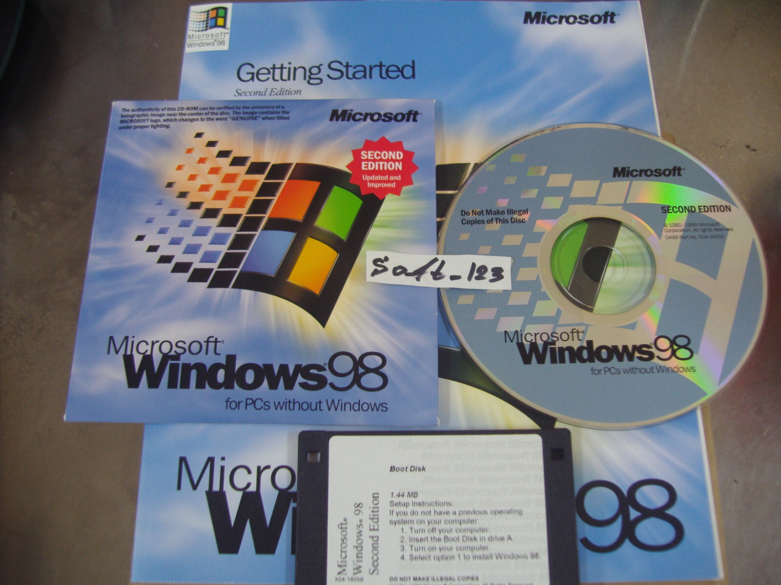 MICROSOFT WINDOWS 98 SECOND EDITION FULL OPERATING SYSTEM WIN 98 SE=NEW BOX=