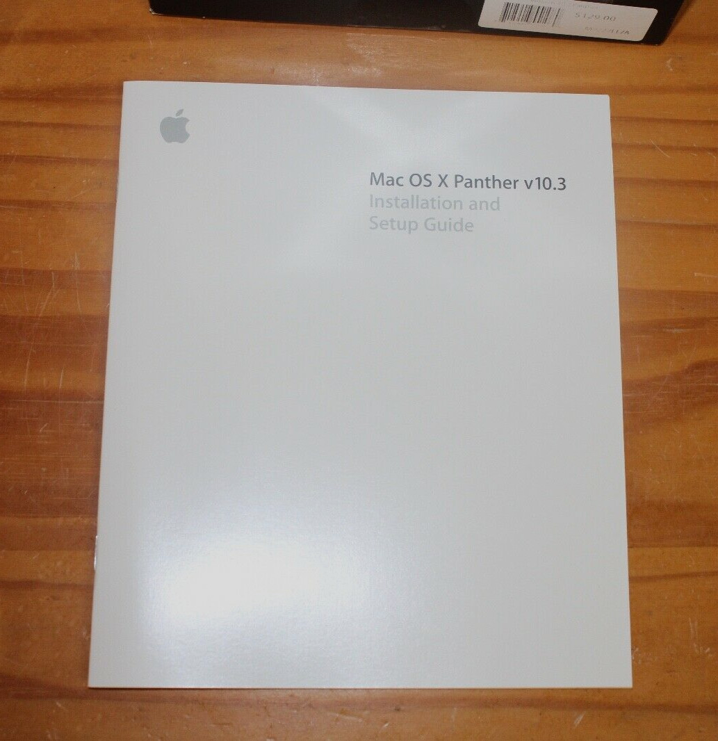 LLF ~ Apple Mac OS X 10.3.2 Panther M9227LL/A -Vtg Computer Software