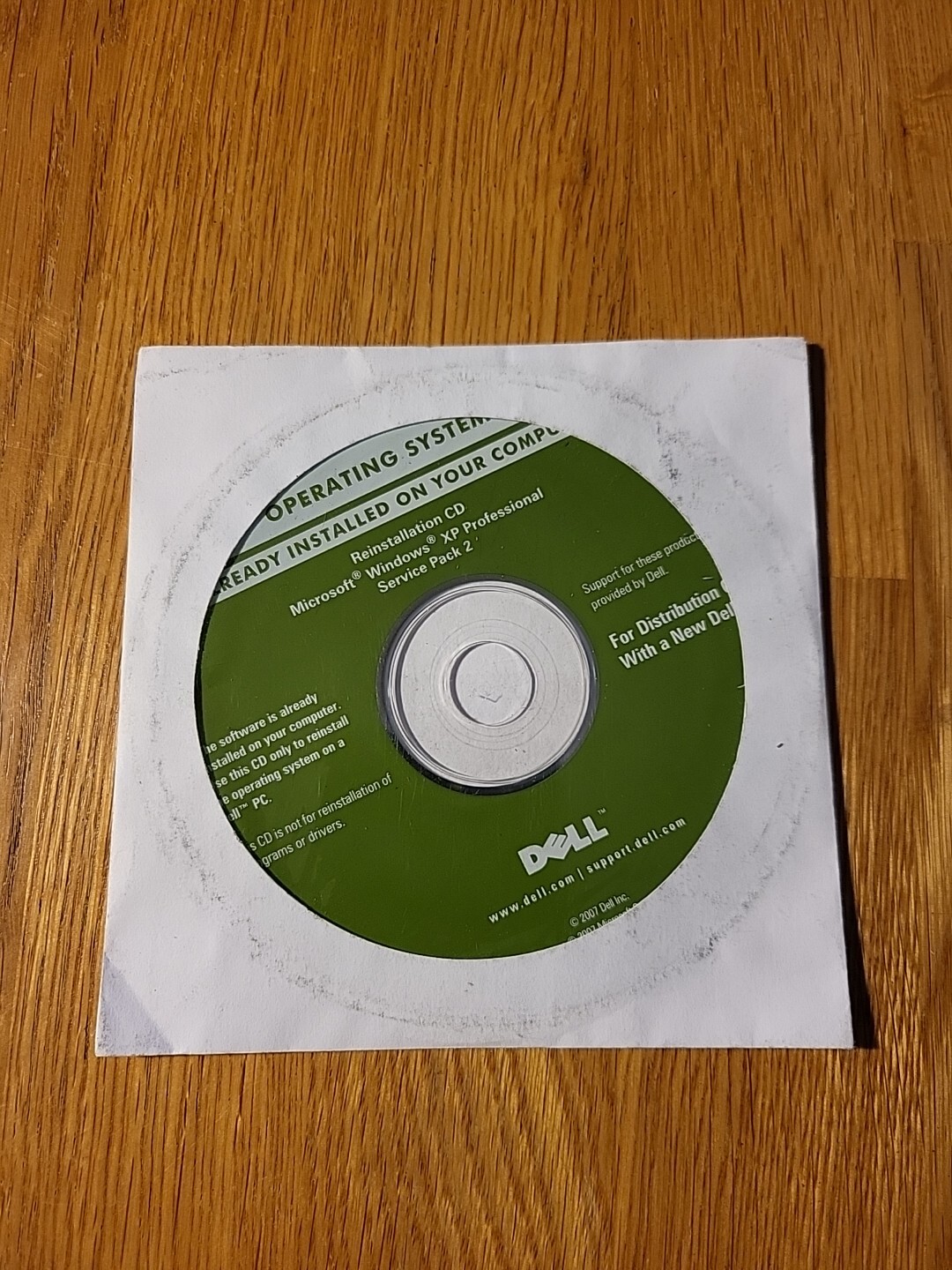Dell Reinstallation CD Microsoft Windows XP Professional Pro Service Pack 2 SP2