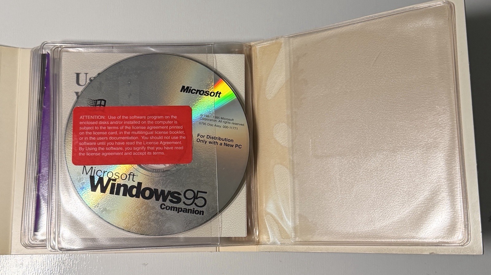Vintage 90s – IBM Aptiva Windows 95 OEM Software Collection – with Case