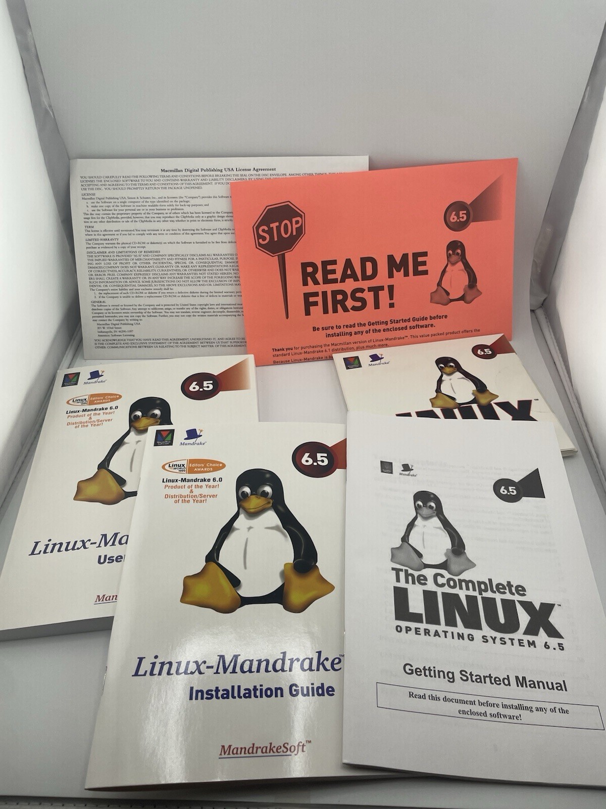 RED HAT LINUX MANDRAKE 6.5 DELUXE OPERATING SYSTEM CIB