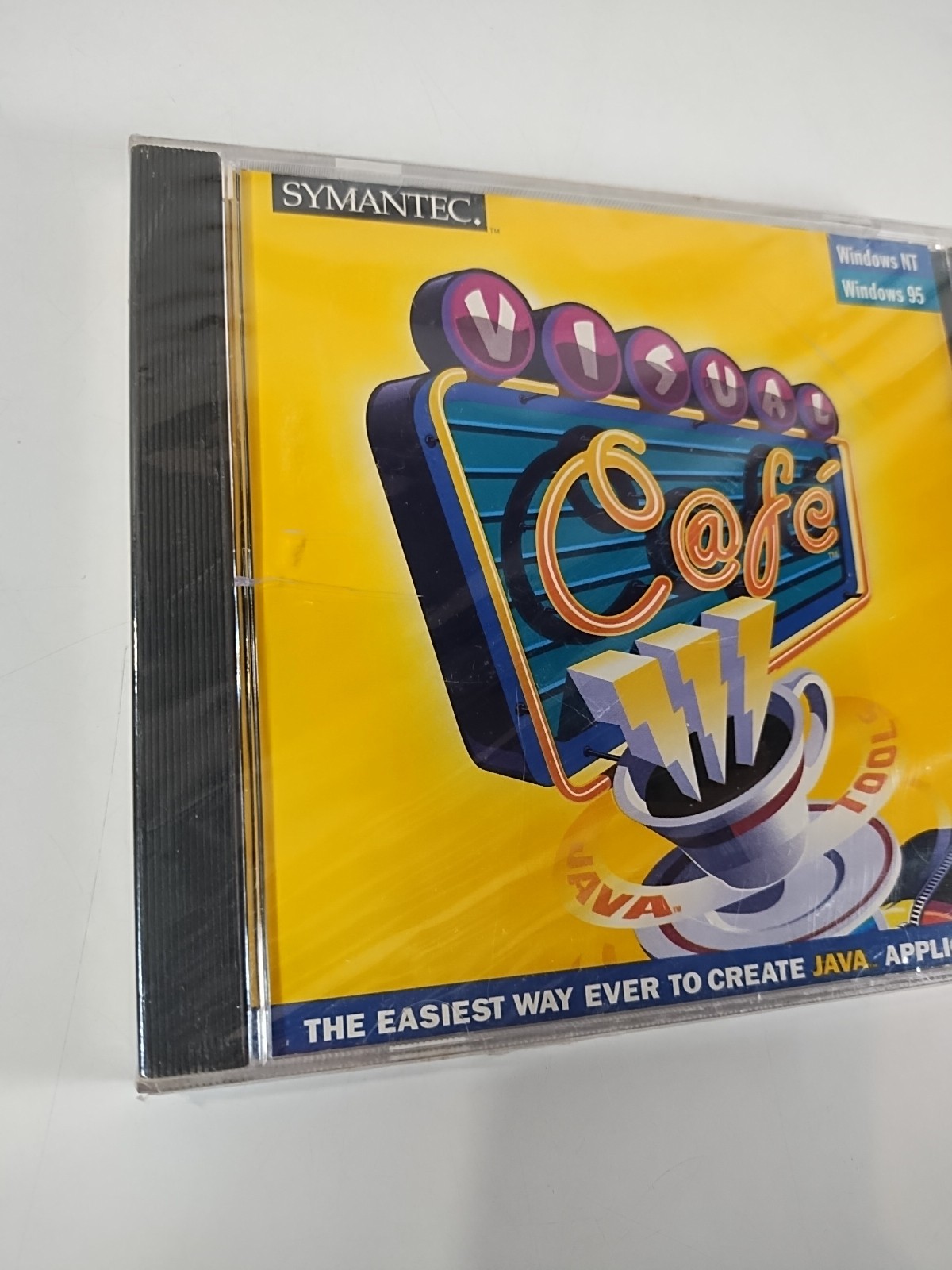 RARE Visual Cafe Windows NT 95 Symantec Java 1996 Sealed/New Vintage PC Software
