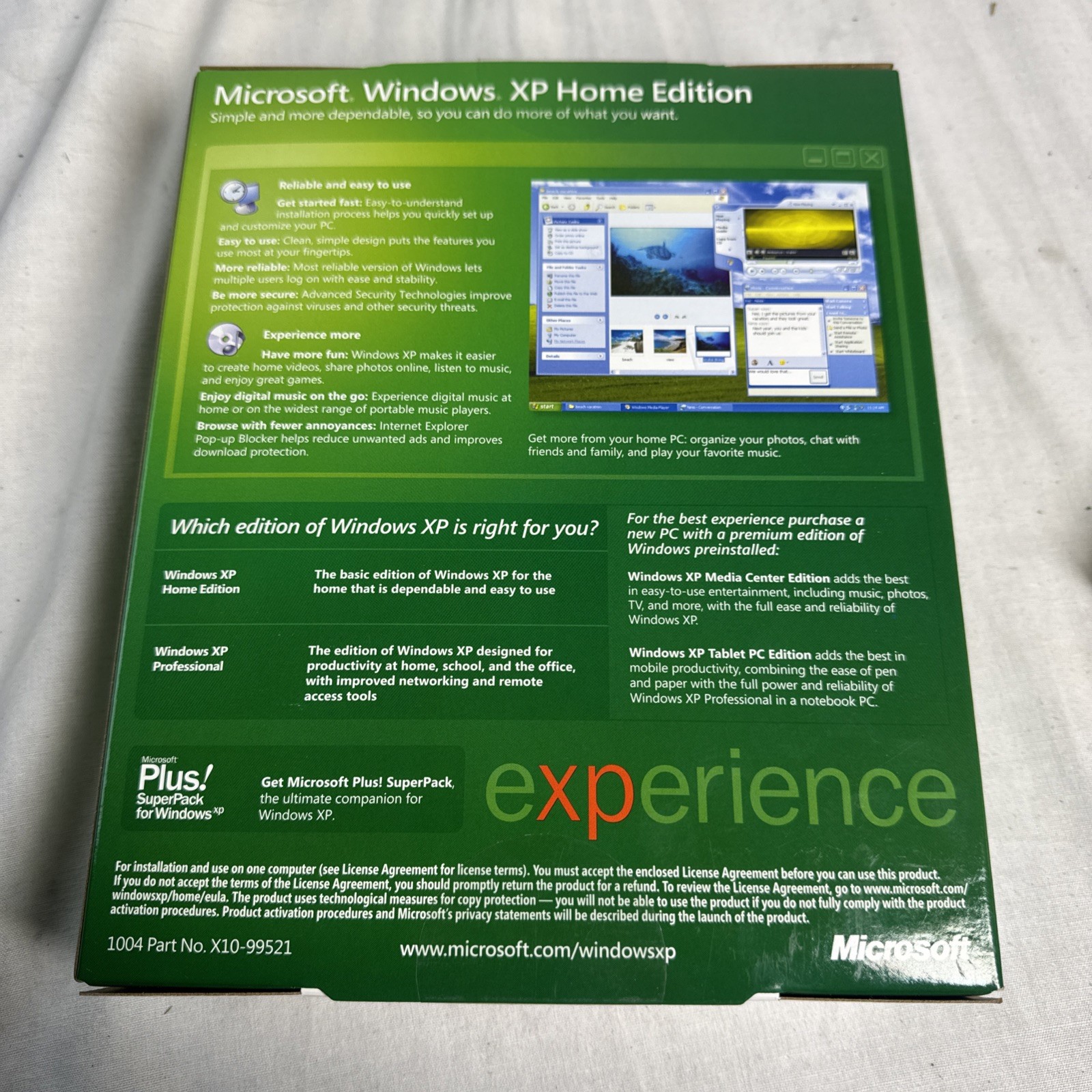 Microsoft Windows Xp Home Edition Complete NEW IN BOX