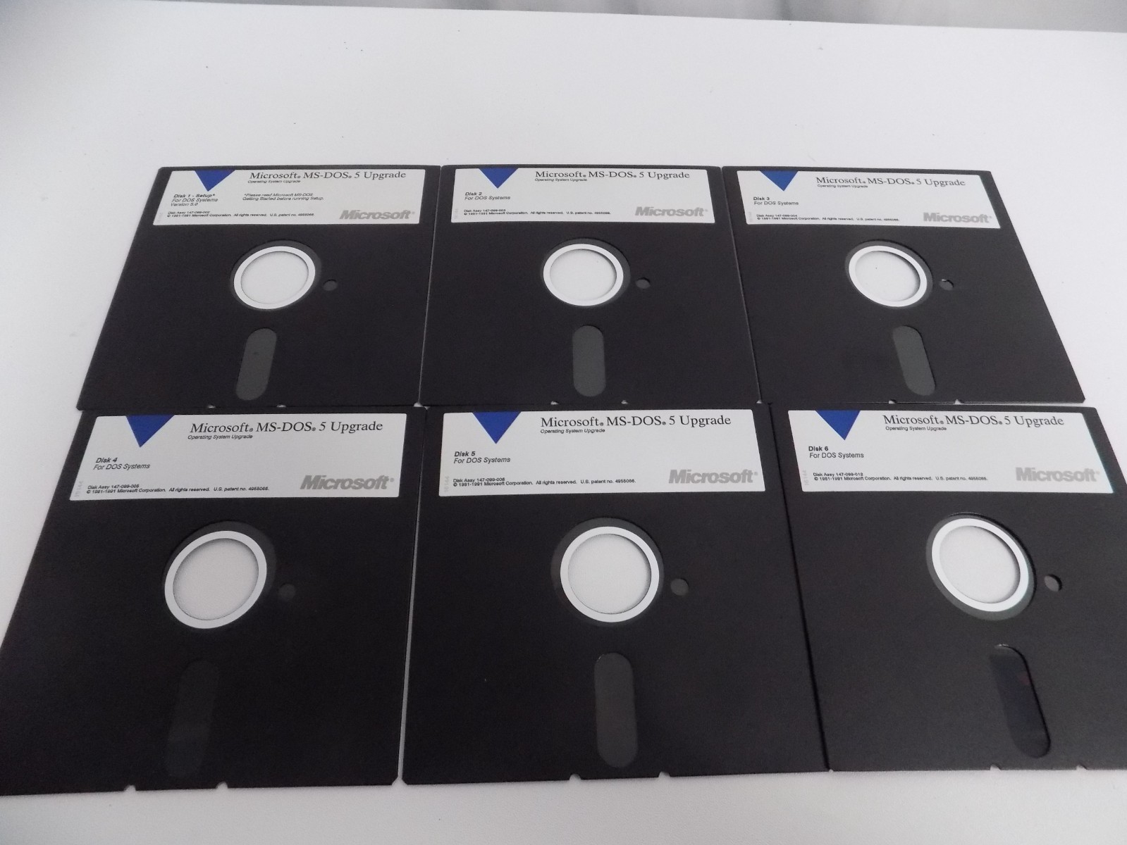 Microsoft MS-DOS Operating System Version 5 UPGRADE 5.25″ Floppy Disk Install