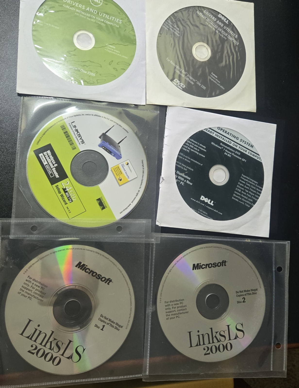 Dell Windows 7 Home Premium SP1 64-Bit Reinstallation DVD, Drivers Utilities