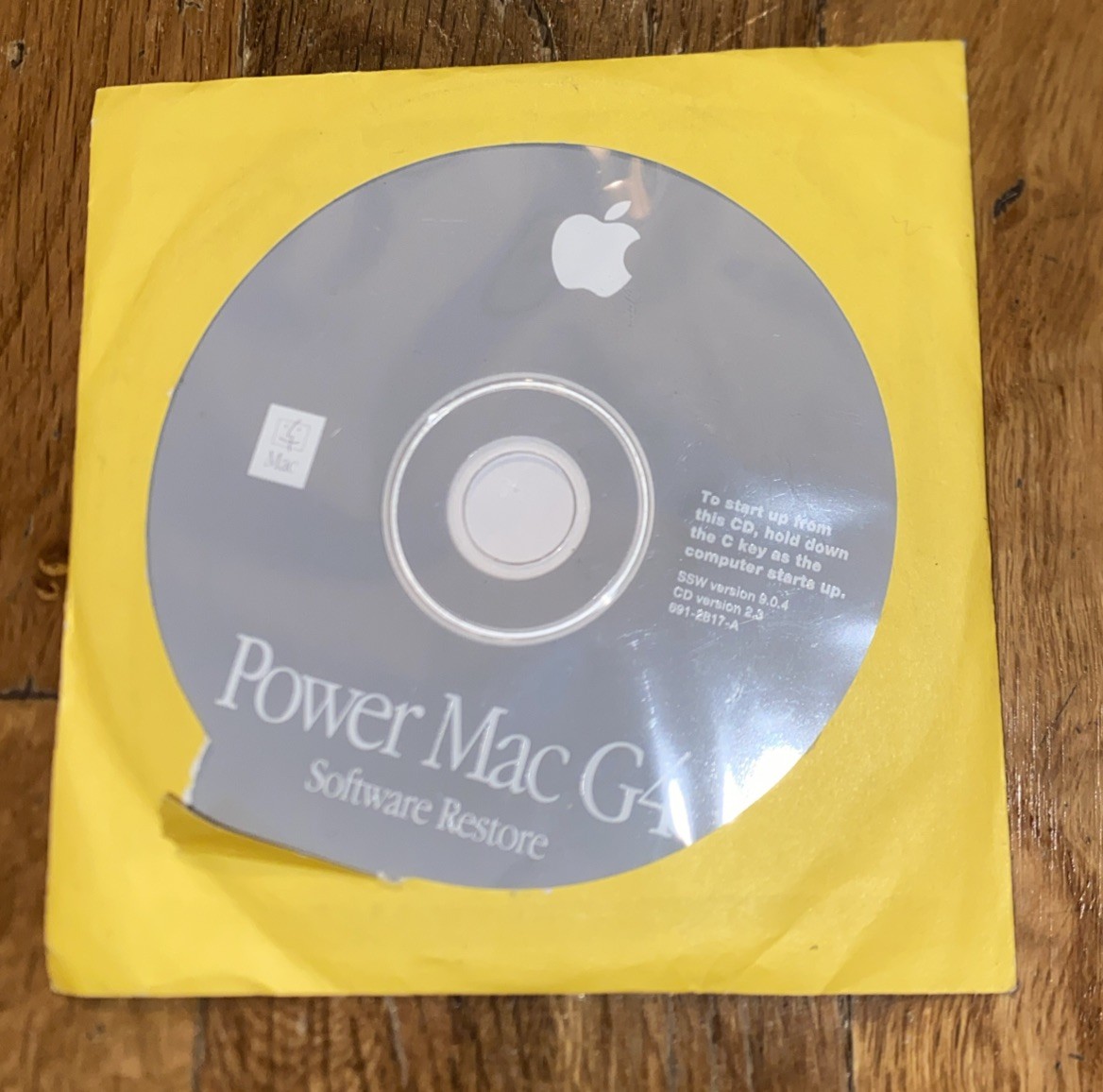 Apple Power Mac G4 Software Restore CD Disk Version 9.0.4 CD Ver 2.3 691-2817-A