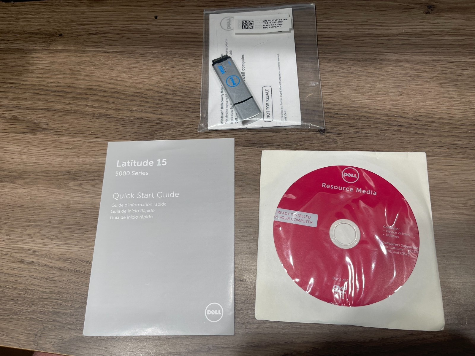 Dell Latitude 15 5000 Series Recovery and Resource Media