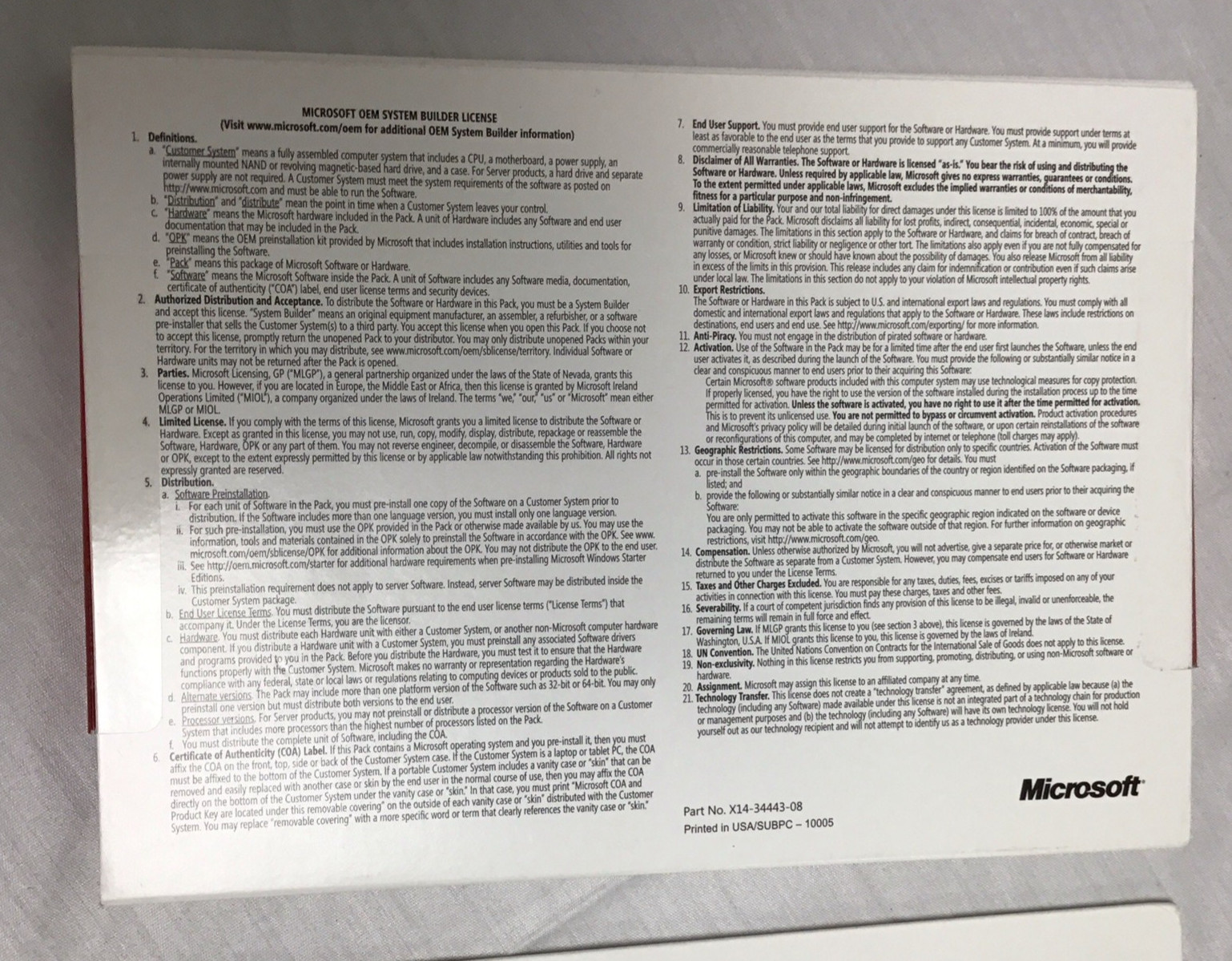 Microsoft WIN Pro 7 SP1 X64 EN DSP OEI 611 DVD w/SP1 (x64) English