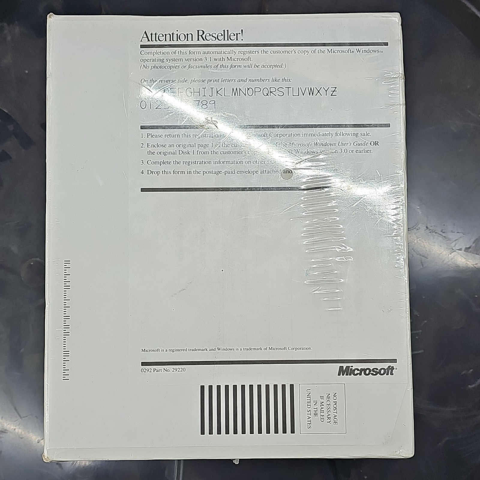 Microsoft Windows 3.1 Upgrade Edition 29220 Retail Box Floppy 3.5″ English