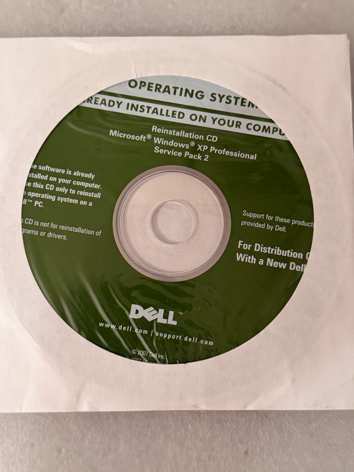 Combo Windows Vista Business 32-Bit SP1 & Windows XP Pro SP2 Reinstallation CDs