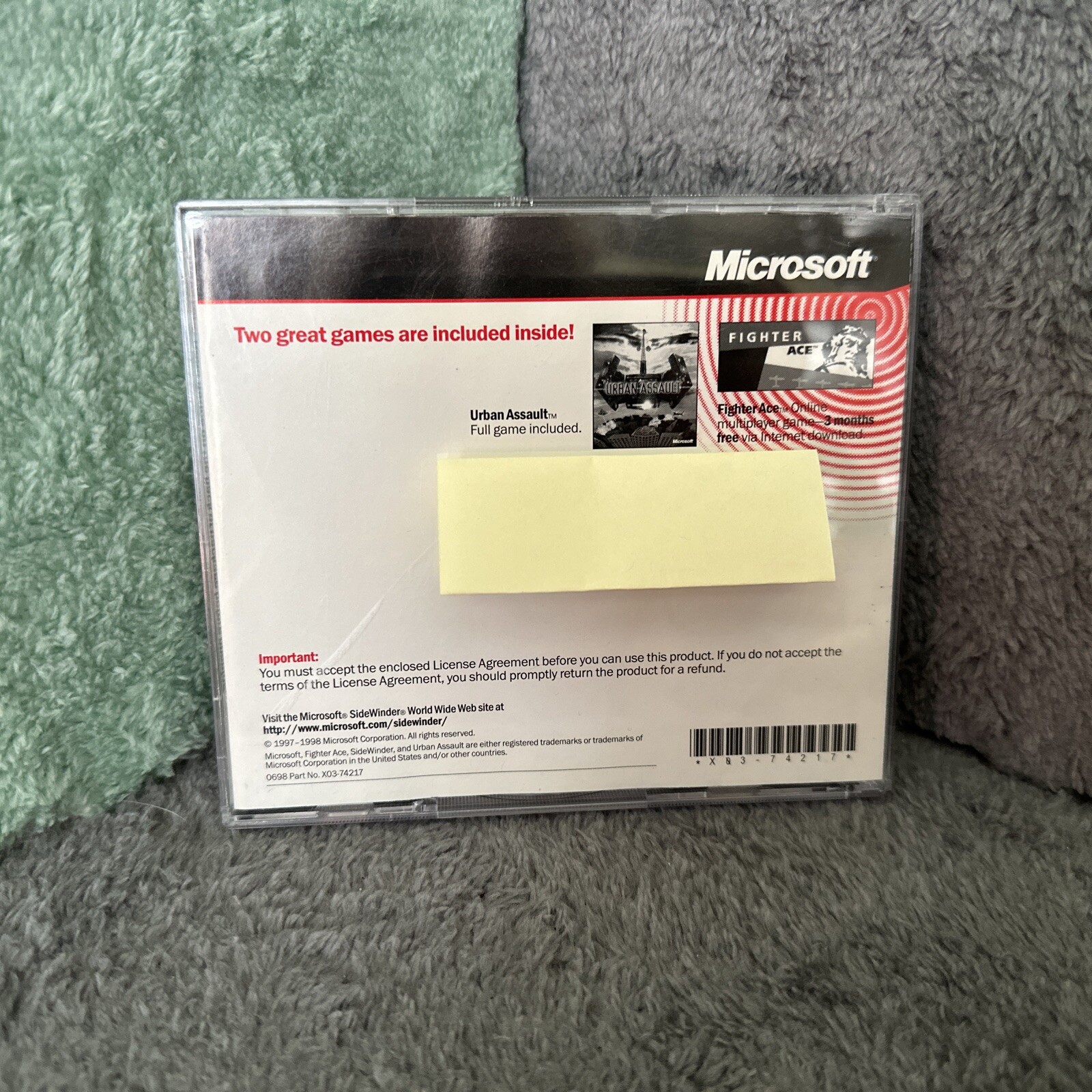 Side Winder Force Feedback Getting Started Microsoft Cd Two Games Included