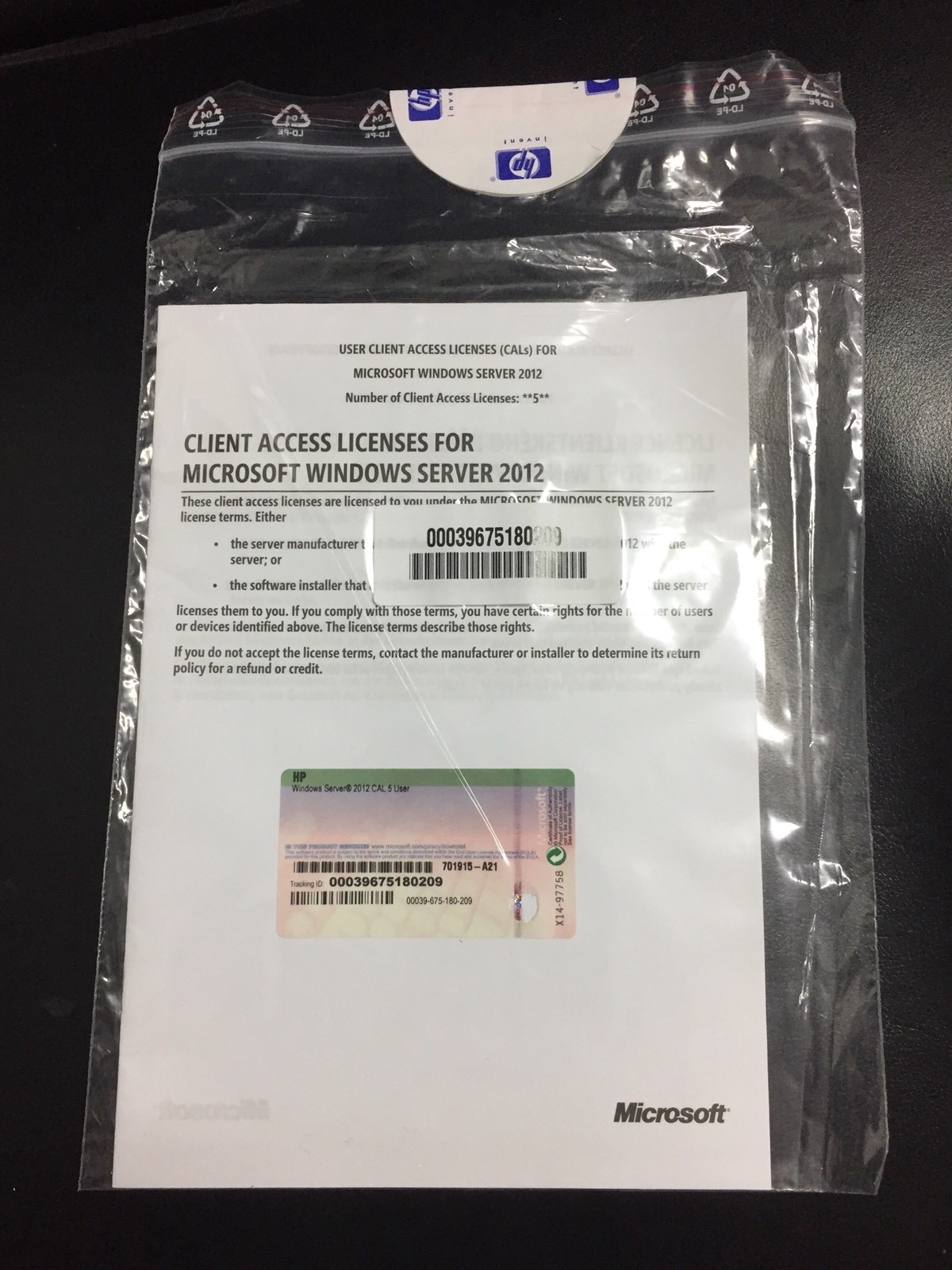 Windows Server Standard 2012 R2, DVD with 5 cal/OEM Full Version, VAT Invoice