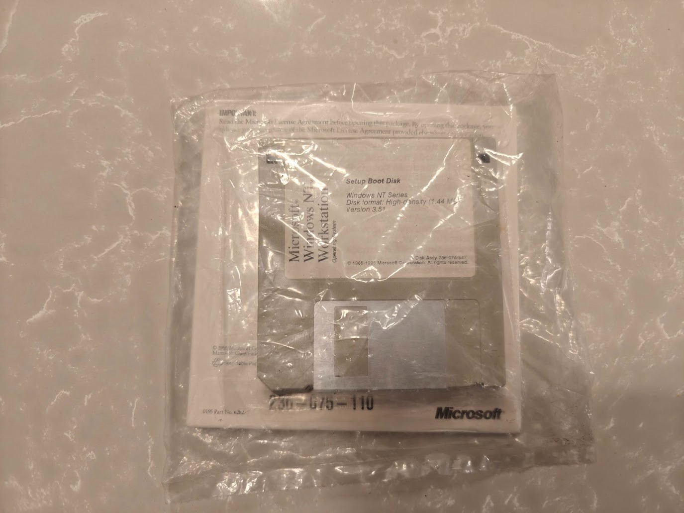 *Sealed* Microsoft Windows NT Workstation 3.51 CD-Rom & Floppy – Vintage New