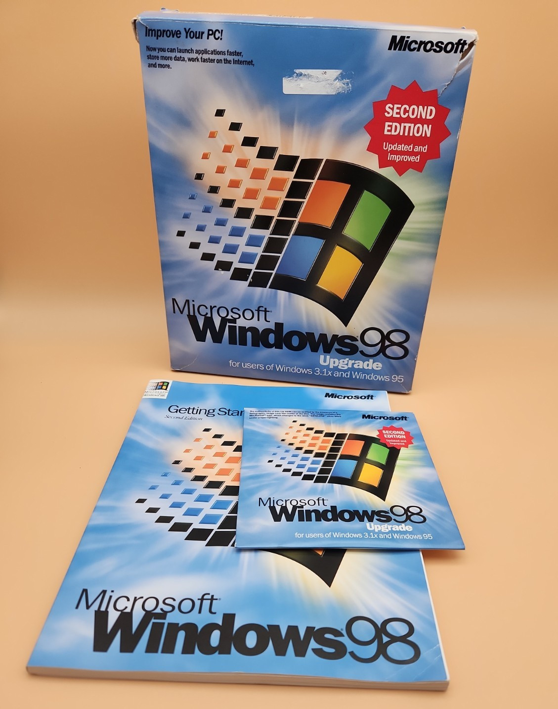 Microsoft Windows 98 Upgrade – Second Edition Installation Software – No scratch